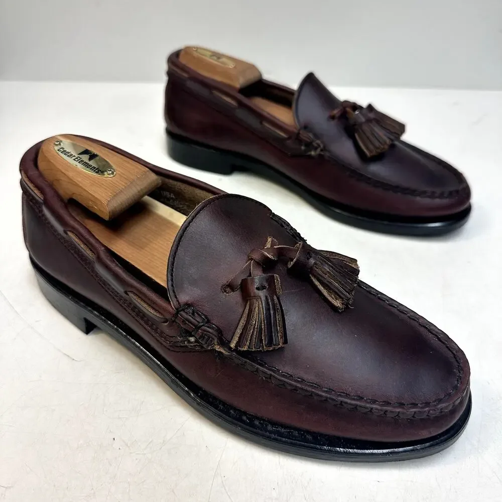 WORN TWICE Rancourt & Co. x Bass Weejun Tassel Loafer Thorne Made in Maine USA 7